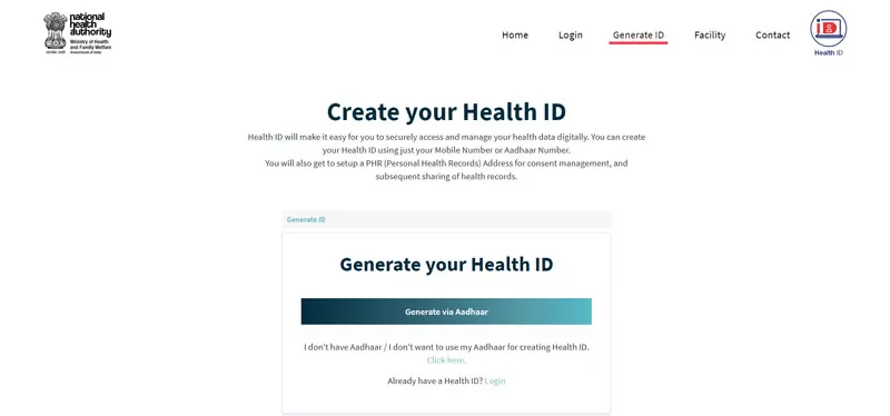 Create-your-Health-ID-हेल्थ कार्ड