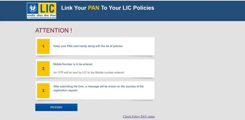 Link-Your-PAN-To-Your-LIC-Policies-Pan Card Link With LIC Policy Online