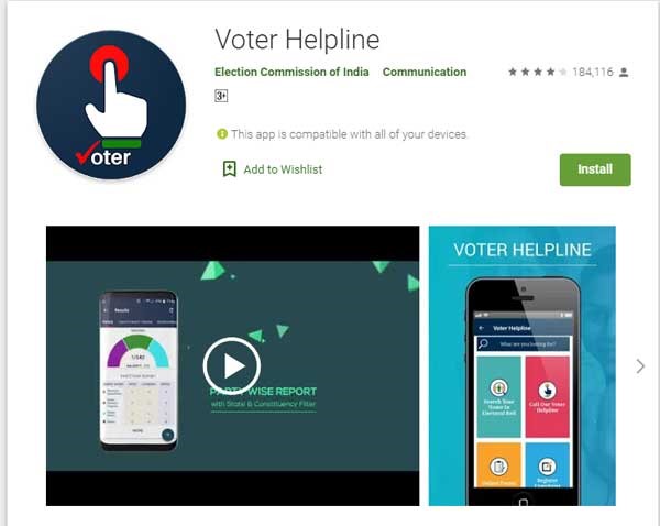 voter helpline app