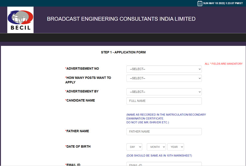 How-to-Apply-Online-in-BECIL-DEO-Recruitment-2022