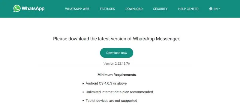 whatsapp web download for pc