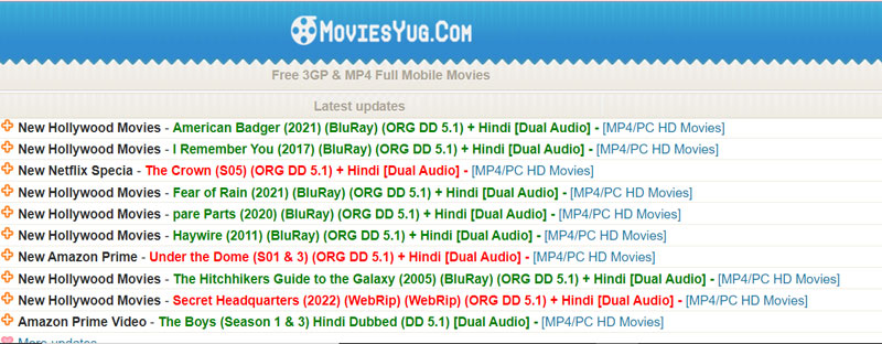 Moviesyug 2023 Bollywood, Hollywood DVDRip, Dual Audio, Hd mp4 3gp - Vijay  Solutions