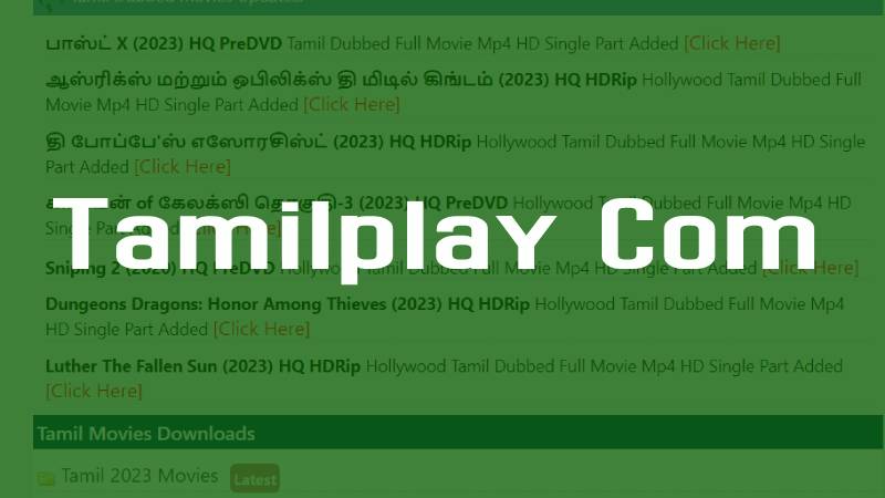 Tamilplay Com Tamilplay HD New Tamil Movies Download